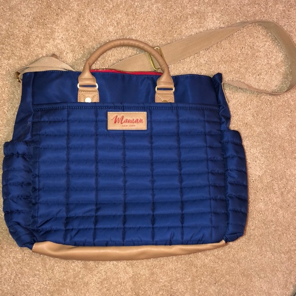 Maman Diaper bag- Navy in color (like new)